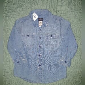 OshKosh B'gosh Light Blue Denim Shirt 3T